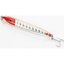 Oskar Cam Sahte Balık  10CM Kırmızı-Beyaz