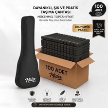 Midex CS-24A-100X Concert Ukulele Çantası 100'LÜ Paket Kaliteli Siyah Kılıf (100 Adet)