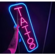 Deccor Evim Tattoo Dövme Neon LED Işıklı Yazı 70CM