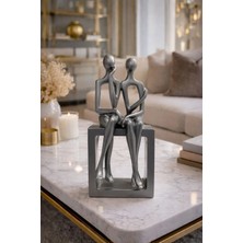 Ersu Store 25 cm Kaideli Couple Biblo Obje Süs Dekoratif Ev Ofis Aksesuar