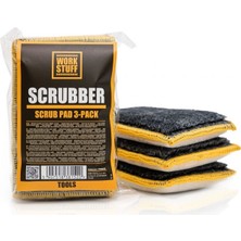 Work Stuff Scrub Pad – Yeni Nesil Sihirli Temizlik Pedi (13CM x 8cm - 3 Adet )