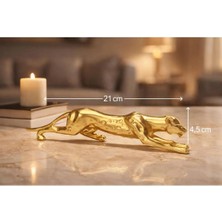 Ersu Store Golden Altın Dekoratif Leopar Obje Biblo Hediyelik Ev Ofis