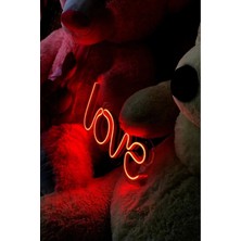 Deccor Evim Neon LED Tabela - Love