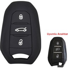 Point 1 Adet Peugeot 208 308 508 3008 5008 Silikon Anahtar Kılıfı 15
