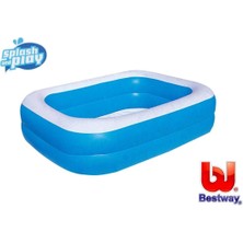 Bestway Büyük Dikdörtgen Havuz 211X132X46 Cm, Yazın Serinliği ve Eğlencesi