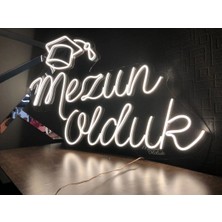 Deccor Evim Mezun Olduk Neon LED Yazısı