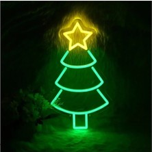 Deccor Evim Yeni Yıl Konsepti Çam Ağacı Neon LED
