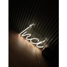 Deccor Evim 4 Harfli Kişiye Özel Neon LED Yazı