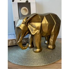Jeane Home Decor Dev Boy Kübik Geometrik Fil Hediyelik Dekoratif