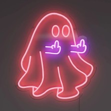 Deccor Evim Halloween Cadılar Bayramı Hayalet Neon LED