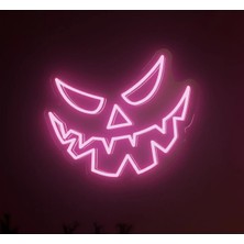 Deccor Evim Jack O Lantern Balkabağının Yüzü Halloween Part Temalı Neon LED