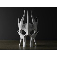 Jeane Home Decor 24 cm Dekoratif Şık Tasarım Maske Obje Biblo Süs Bioplastik