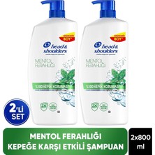 Head&Shoulders Mentol Ferahlığı Kepek Karşıtı Şampuan 800ML x 2 Adet