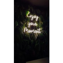 Deccor Evim Enjoy Your Moment Neon LED Tabela