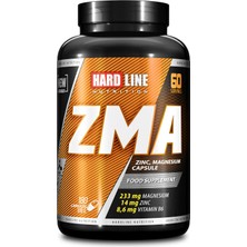 Hardline Magnezyum Çinko B6 Vitamin Zma 180 Kapsül 60 Servis