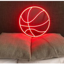Deccor Evim Basketbol Topu  Neon LED Işıklı Yazı