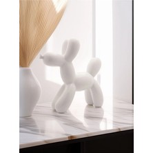 Jeane Home Decor Büyük Boy 25CM Balon Köpek Biblo Obje Dekoratif Heykel, Modern Ev & Ofis Aksesuarı Hediyelik