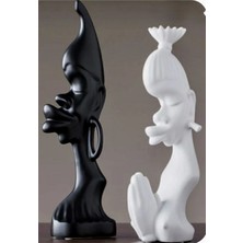 Jeane Home Decor 25CM 2li Dekoratif Hediyelik Kız Modeli Obje