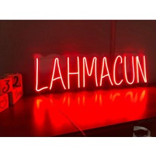 Deccor Evim Lahmacun Yazılı Neon LED Yazı