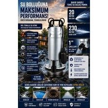 SCHUTZENGER Dcr 1400 Kuyu Dalgıç Pompası Şamandralı Temiz Su Için Filitreli 2.5 Hq 20 mt Dik Atar