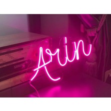 Deccor Evim Arin Kişiye Özel Isimli Neon LED Tablo Tabela Aydınlatma (Açıklamayı Okuyunuz)