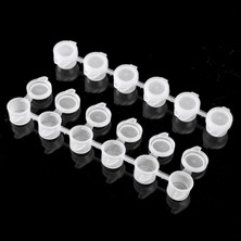 Depoart 6'lı Boş Şerit Boya Kapları 3 ml Plastik Kapaklı Sızdırmaz Tasarım