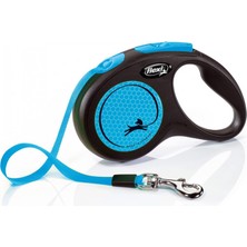 Flexi NEW NEON MAVI S 5M SERIT