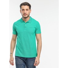 Slazenger SOHO I Erkek Polo Yaka Yeşil Tişört