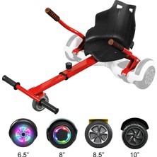 Hover Kart Hoverkart Ayarlanabilir Go Kart 6.5" 8.5" 10" Hoverboard İçin Kırmızı Koltuk