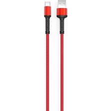 Zore Kırmızı LS64 Type-C USB Kablo