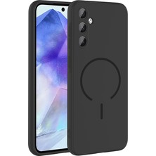 Galaxy A35 Kılıf M-Safe Şarj Özellikli Zore Meta Kapak - Siyah