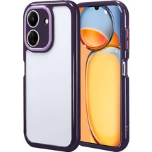 Zore Xiaomi Redmi 13C Kılıf Kamera Korumalı Renkli Kenar ve Çerçeve Tasarımlı Nvth Vitamin Kapak-Derin Mor