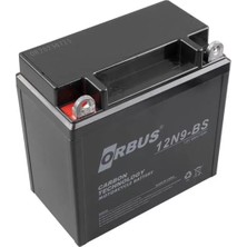 ÖNÇ - PRİME Orbus 12N9-BS 12 V 9 Ah Asit Içinde Karbon Motosiklet Aküsü