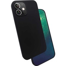 Zore iPhone 12 Uyumlu Nvth Silk Silikon-Siyah