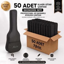 Midex GK-40K-50X Klasik Gitar Çantası 50'li Paket Kaliteli Siyah Kılıf (50 Adet)