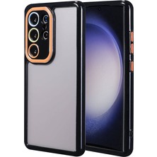 Zore Galaxy S23 Ultra Kılıf Kamera Korumalı Renkli Kenar ve Çerçeve Tasarımlı Nvth Vitamin Kapak-Siyah
