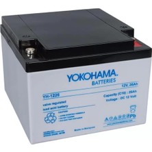 ÖNÇ - PRİME Yokohama YH-122.6 12 Volt  26 Amper Akü (165X176X125 Mm)
