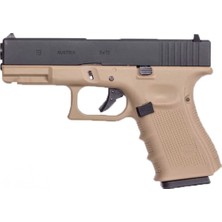 We Aırsoft We GLOCK19 G19 Gen4 Tan Gbb Airsoft Tabanca (WE-G003B-TAN)