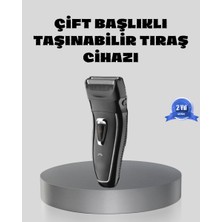 ÖNÇ - PRİME Erkek Tıraş Makinesi Kablosuz Kuru Tıraş Folyo Başlık Yıkanabilir Gövde