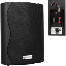 ÖNÇ - PRİME Magicvoice F-LHY5S 5.25" (13.5 Cm) Hat Trafolu Duvar Tipi Sütun Hoparlör (20W Rms / 180W Peak - Mp3 USB Uyumlu) - Siyah