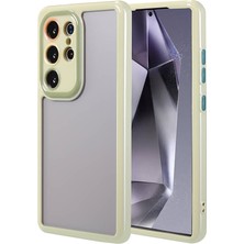 Zore Galaxy S24 Ultra Kılıf Kamera Korumalı Renkli Kenar ve Çerçeve Tasarımlı Nvth Vitamin Kapak-Yeşil