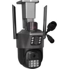 ÖNÇ - PRİME Plato PL-39050 Dual Smart Çift Kameralı Gece Görüşlü 3mp+3mp Speed Dome Wi-Fi Güvenlik Kamerası Icsee