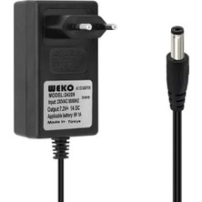 ÖNÇ - PRİME Weko 7.2VOLT - 1AMPER 5.5x2.5 Uçlu Ledli Yerli Üretim Priz Tipi Adaptör