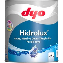 ÖNÇ - PRİME Dyo Hidrolüx 2,5 Litre Beyaz Su Bazlı Ahşap Metal Boyası