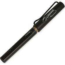 Lamy 17A-M Dolma Kalem Mat Siyah Renk Atatürk İmzalı 1 Adet Safari Modeli