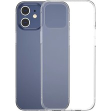 ÖNÇ - PRİME Baseus Simple Case Iphone 12 Mini 5.4 Ince Silikon Şeffaf KILIF-(5775)