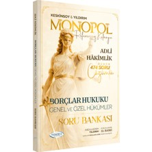 Monopol Yayınları Hakimlik Borçlar Hukuku Genel - Özel Hükümler Soru Bankası 22. Baskı
