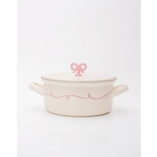 Emaylab Rebel Bow Emaye 18cm Kısa Tencere