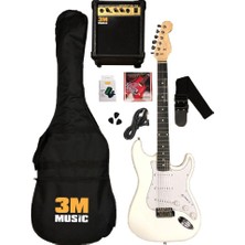 Lea Elektro Gitar Seti (Amfi Dahil Tam Set) Beyaz Renk ile Akustik Performans İçin Tasarlandı