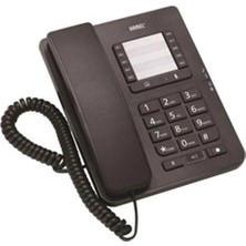 Karel Kablolu Masaüstü Telefon TM142 Ekransız Siyah Ergonomik Tasarım ile Hızlı Arama Tuşları